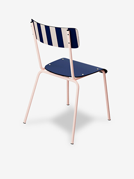 SUZIE NAVY STRIPED CHAIR -  Marine , Home design Bensimon
