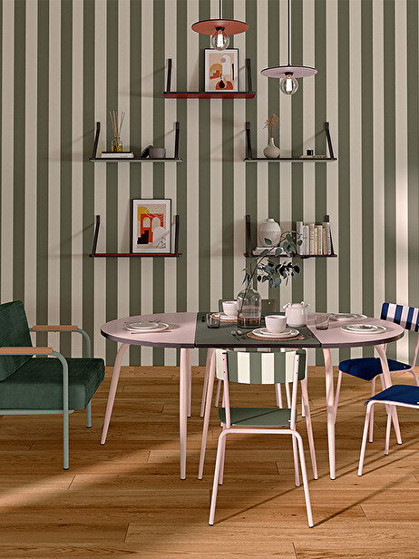 SUZIE NAVY STRIPED CHAIR -  Marine , Home design Bensimon