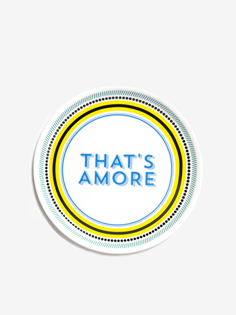 ASSIETTE A THAT'S AMORE - BITOSSI HOME -  Yellow , Home design Bensimon