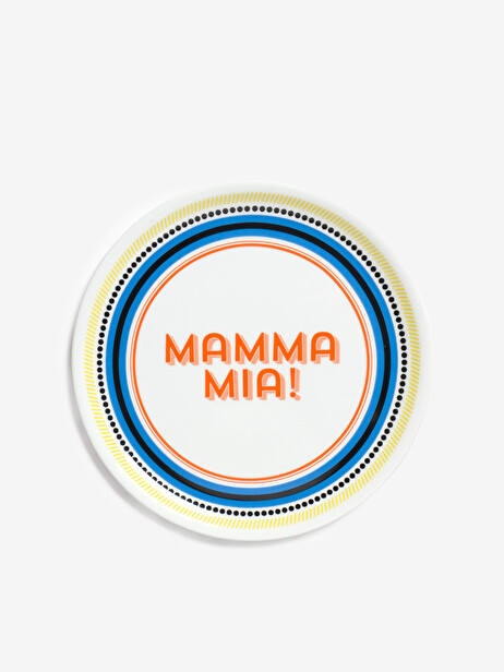 ASSIETTE MAMMA MIA! - BITOSSI HOME -  Orange , Home design Bensimon