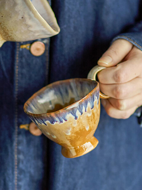 IMOGEN BLUE CUP -  Blue , Home design Bensimon