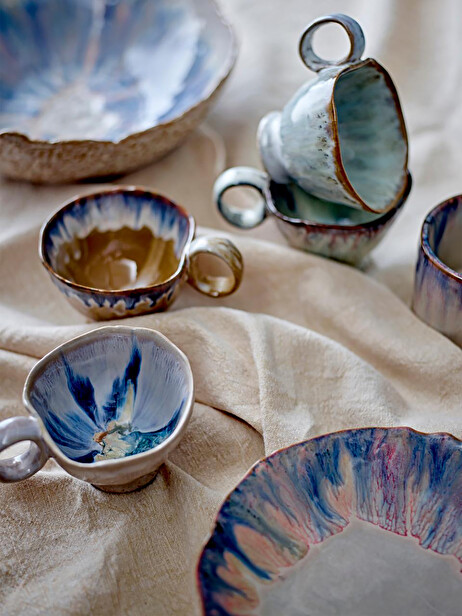 IMOGEN BLUE CUP -  Blue , Home design Bensimon