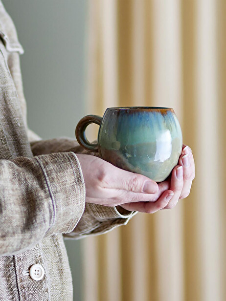 PAULA GREEN CUP -  Green , Home design Bensimon