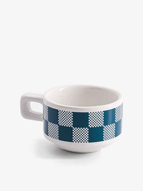 SET 2 ESPRESSO GENERATION GINGHAM BLUE -  Blue vichy , Home design Bensimon
