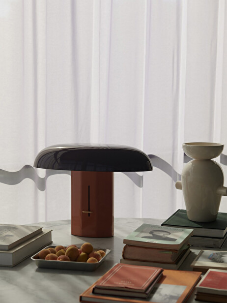 MONTERA BORDEAUX/ORANGE TABLE LAMP -  Orange , Home design Bensimon