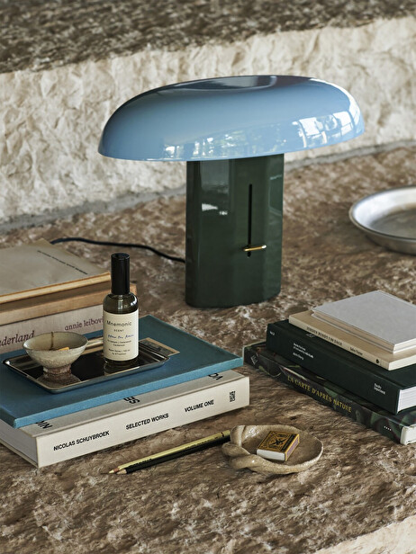 BLUE/GREEN TABLE LAMP -  Green , Home design Bensimon