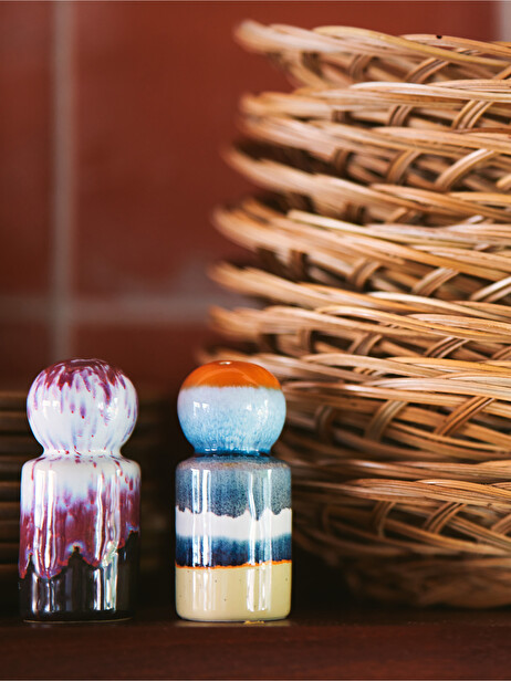 70S SALT AND PEPPER SET -  Multicolored , Home design Bensimon