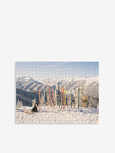 PUZZLE BIFACE WINTER SKI II - NEW MAGS -  Multicolored , Home design Bensimon