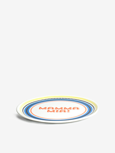 ASSIETTE MAMMA MIA! - BITOSSI HOME -  Orange , Home design Bensimon