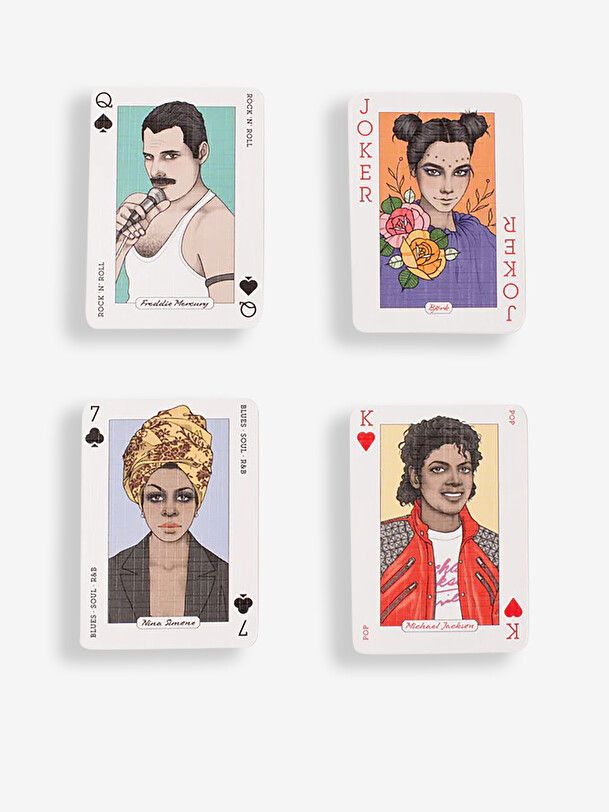 MUSIC PLAYING CARDS - NEW MAGS -  Multicolored , Home design Bensimon