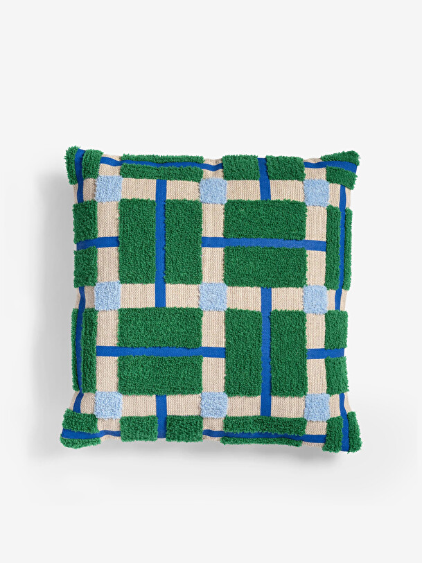 PLANO GREEN CUSHION 40X40 -  Green , Home design Bensimon