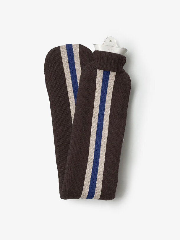 ORGANIC LONG HOT WATER BOTTLE BORDEAUX-ECRU -  Bordeaux , Home design Bensimon