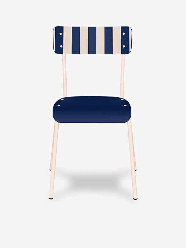 SUZIE NAVY STRIPED CHAIR -  Marine , Home design Bensimon
