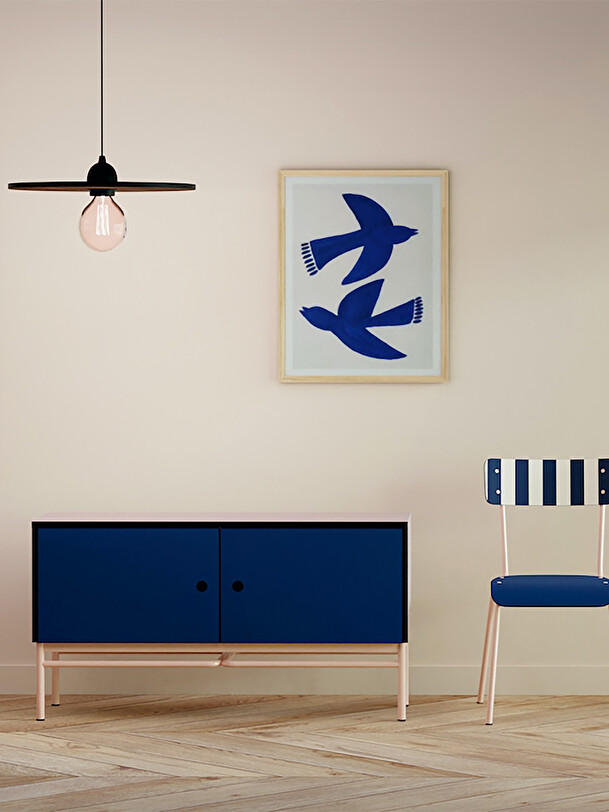 SUZIE NAVY STRIPED CHAIR -  Marine , Home design Bensimon