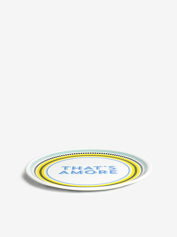 ASSIETTE A THAT'S AMORE - BITOSSI HOME -  Yellow , Home design Bensimon