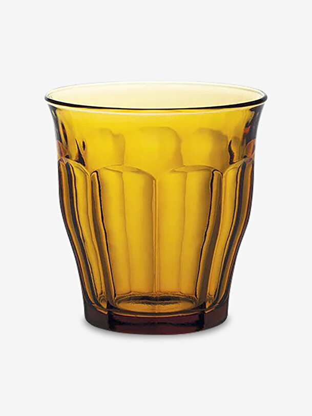 SET OF 6 PICARDIE GLASSES 25CL VERMEIL - Yellow , Home design Bensimon