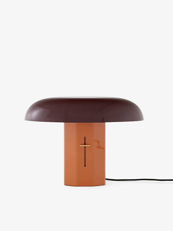 MONTERA BORDEAUX/ORANGE TABLE LAMP - Orange , Home design Bensimon
