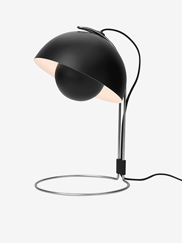 TABLE LAMP FLOWERPOT BLACK MAT VP4 -  Black , Home design Bensimon