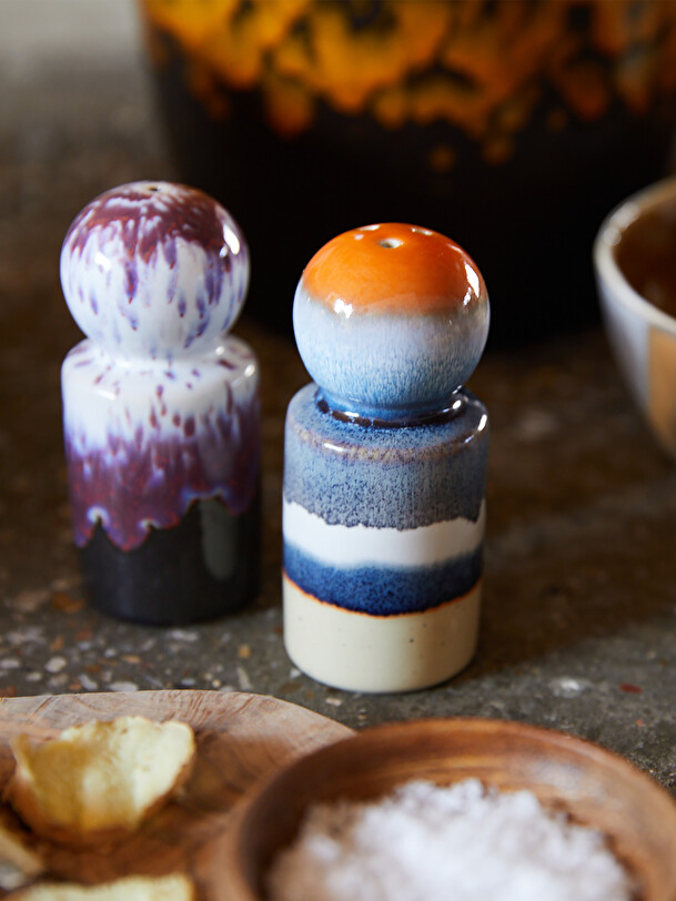 70S SALT AND PEPPER SET -  Multicolored , Home design Bensimon