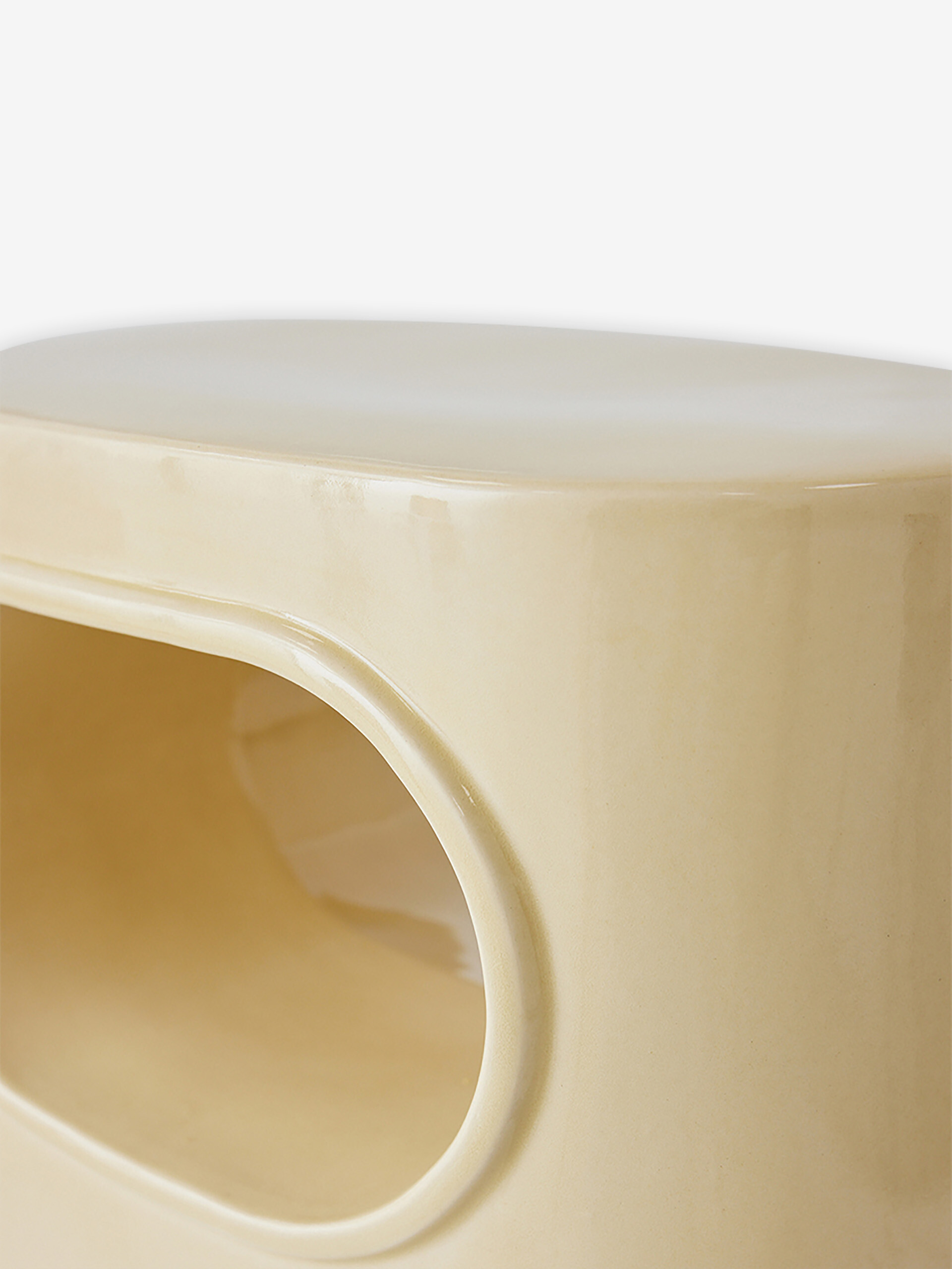 SPACE CREAM SIDE TABLE -  Cream , Home design Bensimon
