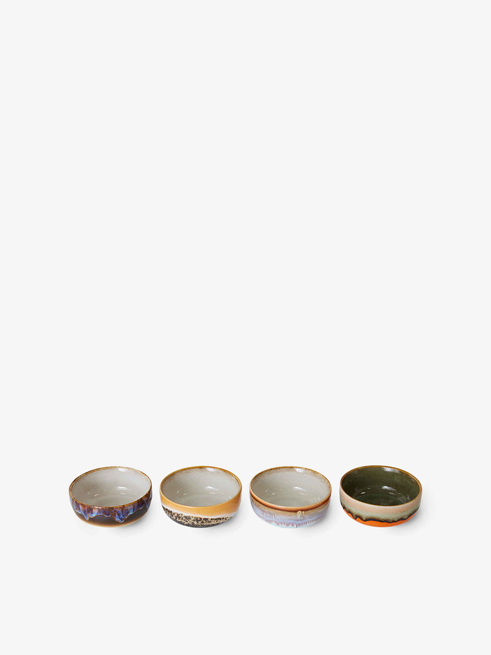 SET OF 4 TAPAS BOWLS 70S - Multicolored , Home design Bensimon