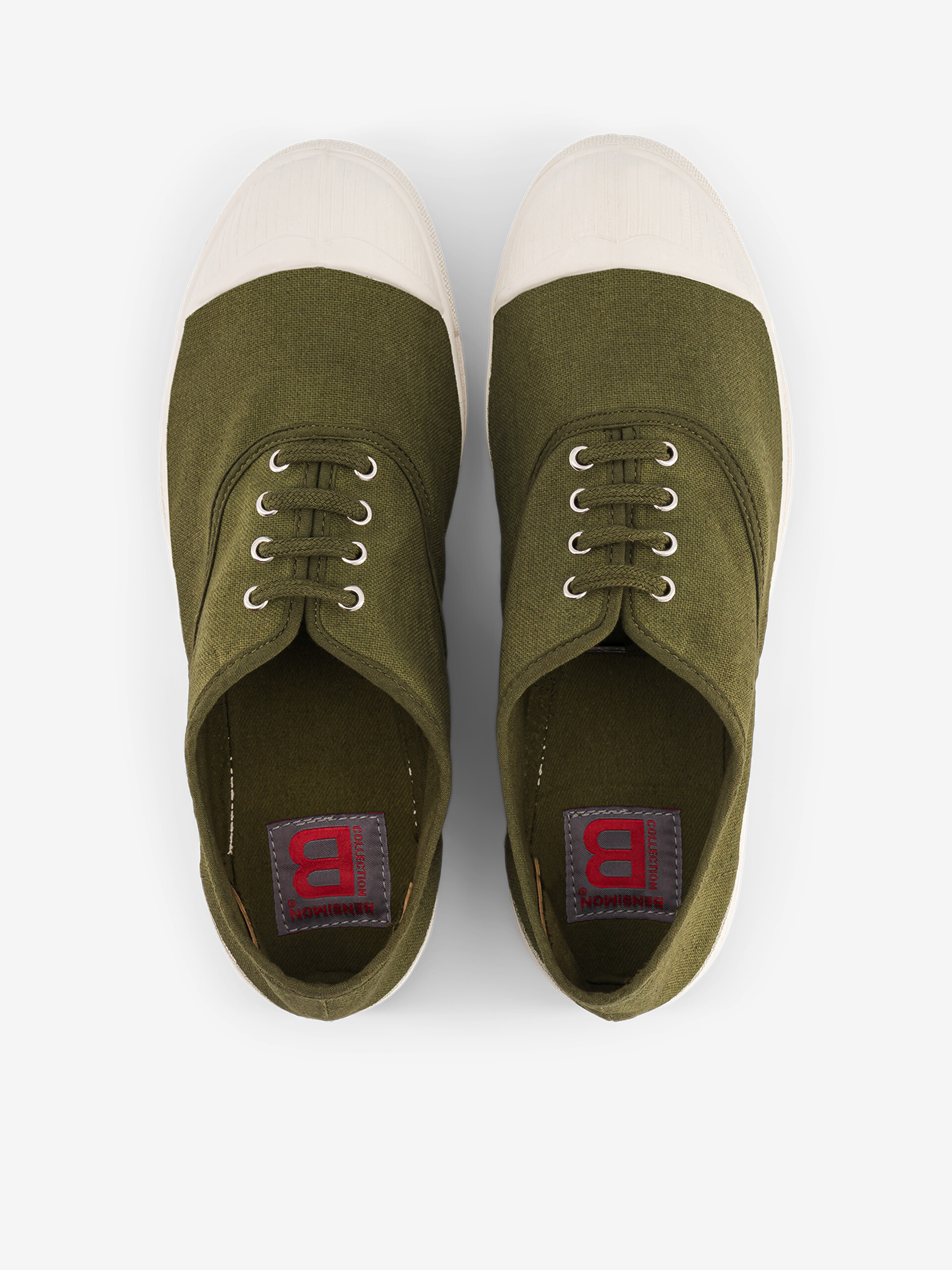 WOMEN LACES TENNIS -  Olive , Tennis & Shoes Bensimon