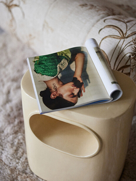 SPACE CREAM SIDE TABLE -  Cream , Home design Bensimon