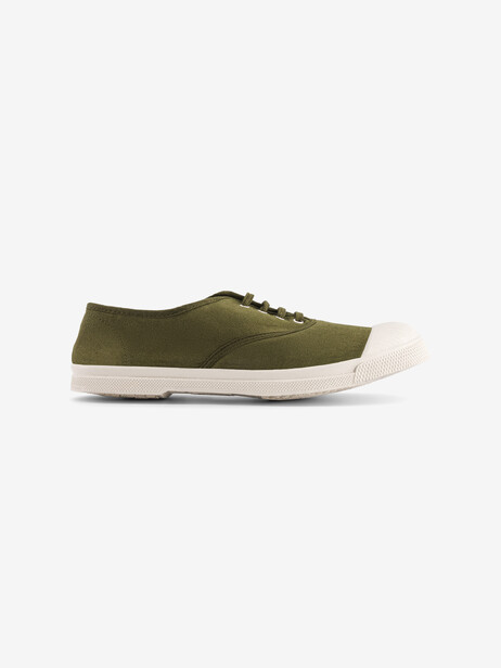 WOMEN LACES TENNIS -  Olive , Tennis & Shoes Bensimon