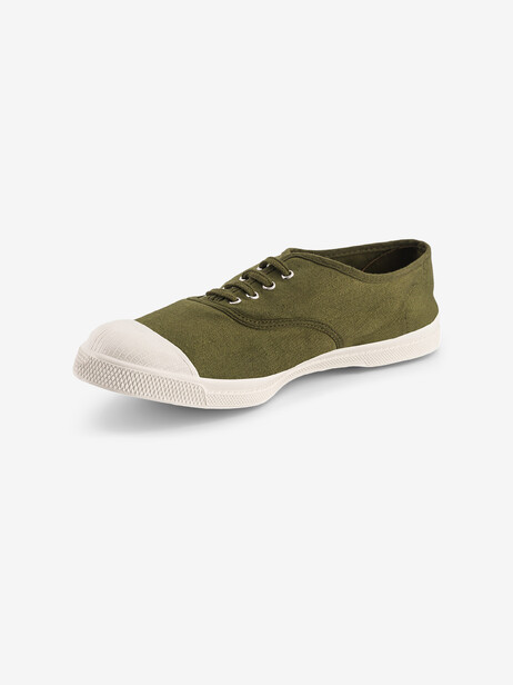 WOMEN LACES TENNIS -  Olive , Tennis & Shoes Bensimon