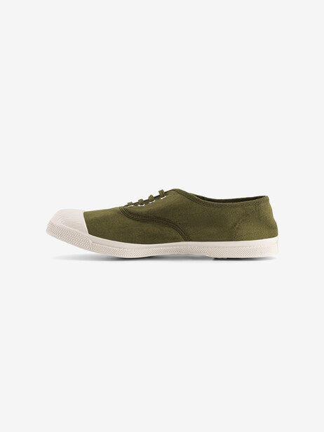 WOMEN LACES TENNIS -  Olive , Tennis & Shoes Bensimon