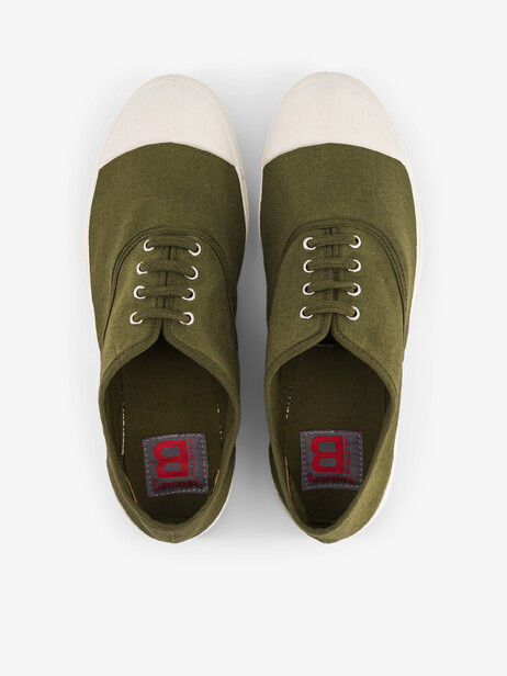 WOMEN LACES TENNIS -  Olive , Tennis & Shoes Bensimon