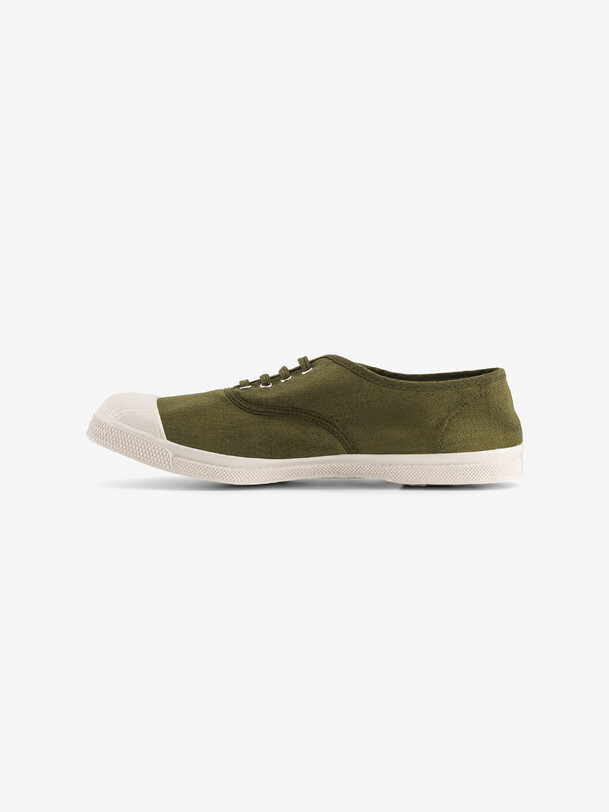 WOMEN LACES TENNIS -  Olive , Tennis & Shoes Bensimon