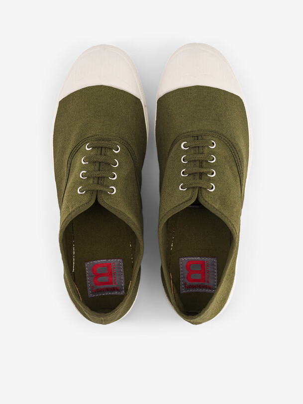 WOMEN LACES TENNIS -  Olive , Tennis & Shoes Bensimon