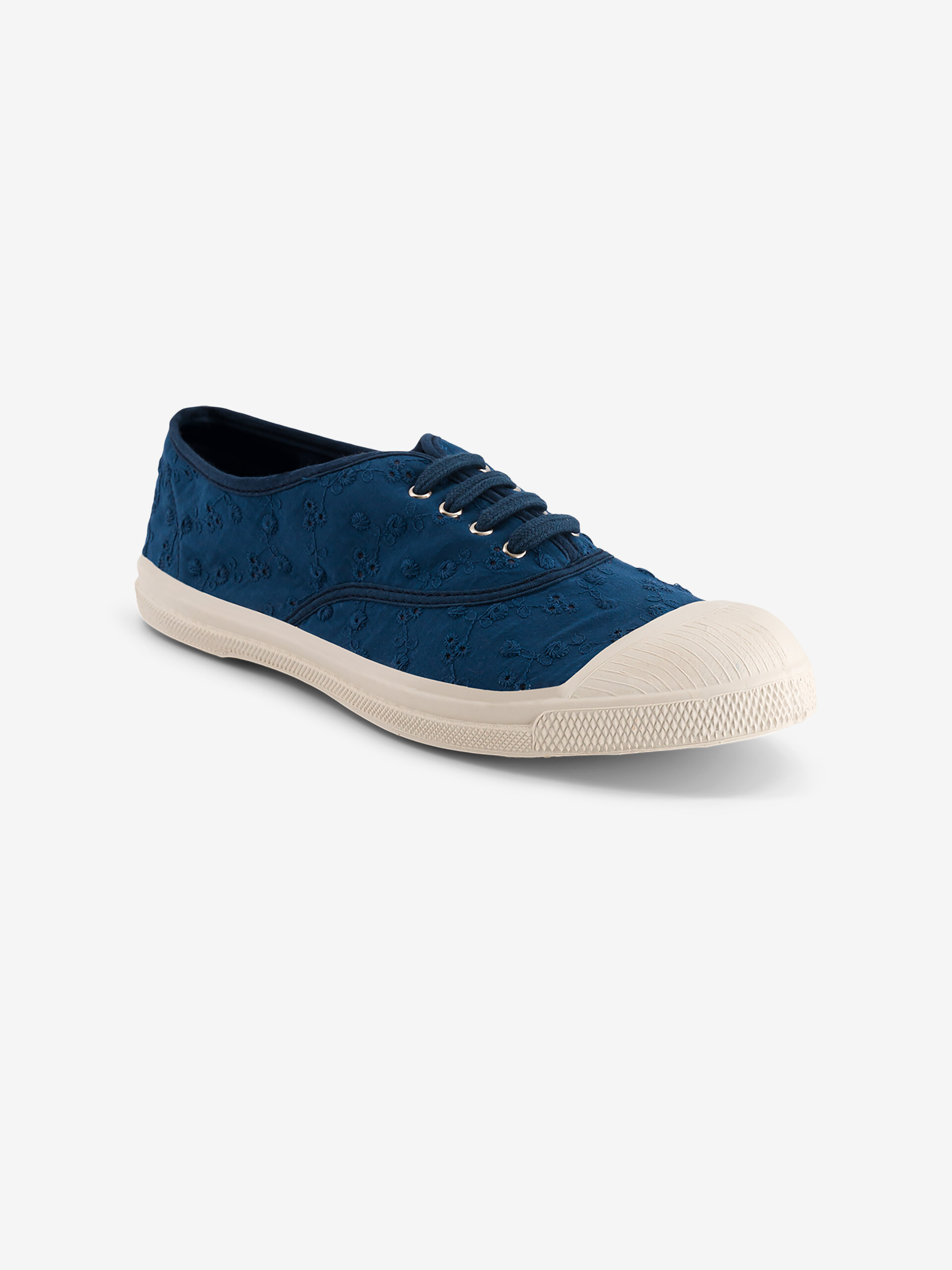 WOMEN BRITISH EMBRODERY LACES TENNIS - Marine , Tennis & Shoes Bensimon