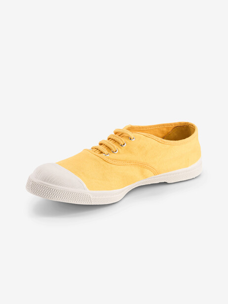 WOMEN LACES TENNIS -  Gold button , Tennis & Shoes Bensimon