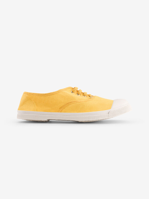 WOMEN LACES TENNIS -  Gold button , Tennis & Shoes Bensimon