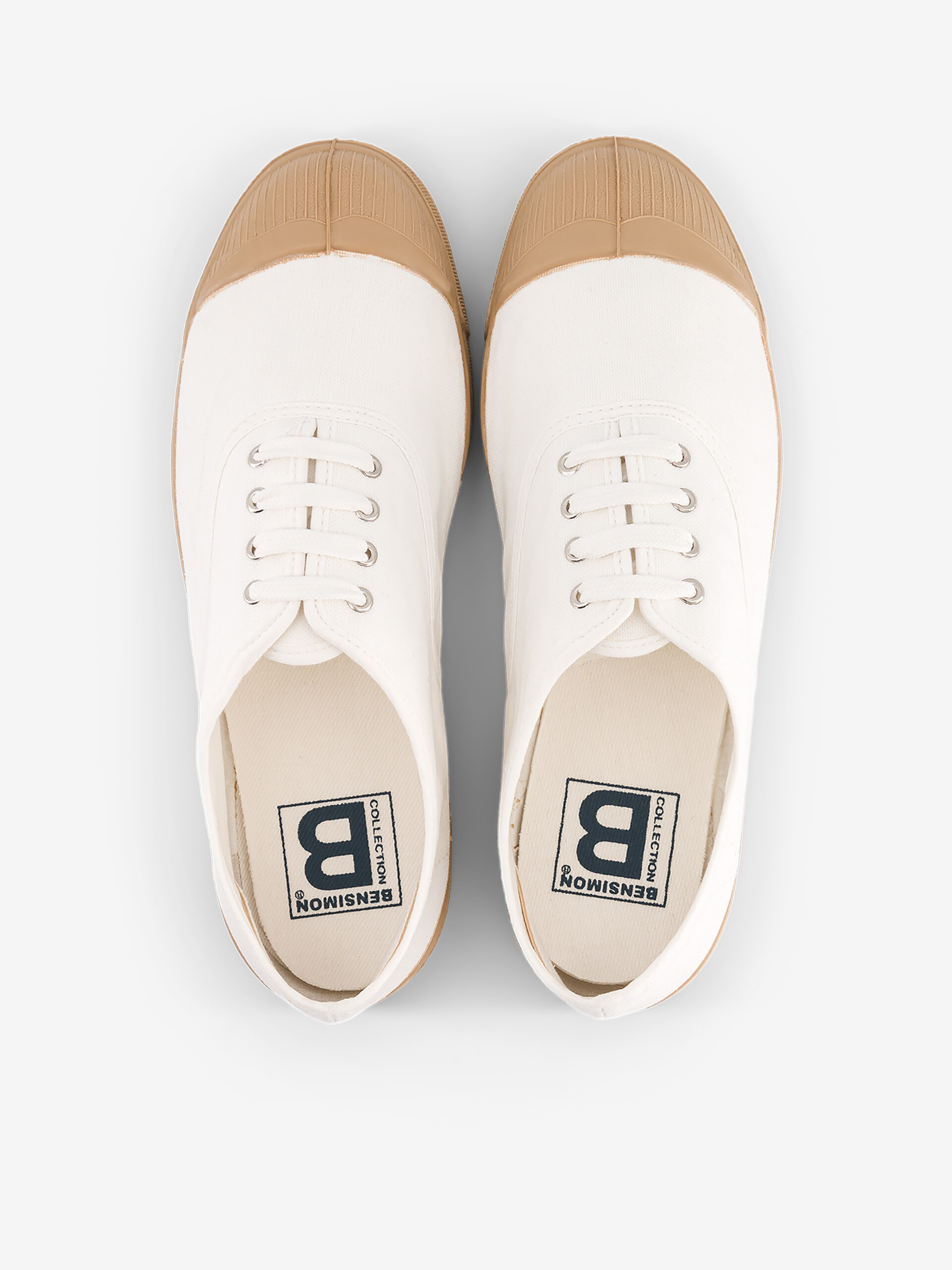 WOMEN COLOURSOLE LACES TENNIS - White , Tennis & Shoes Bensimon