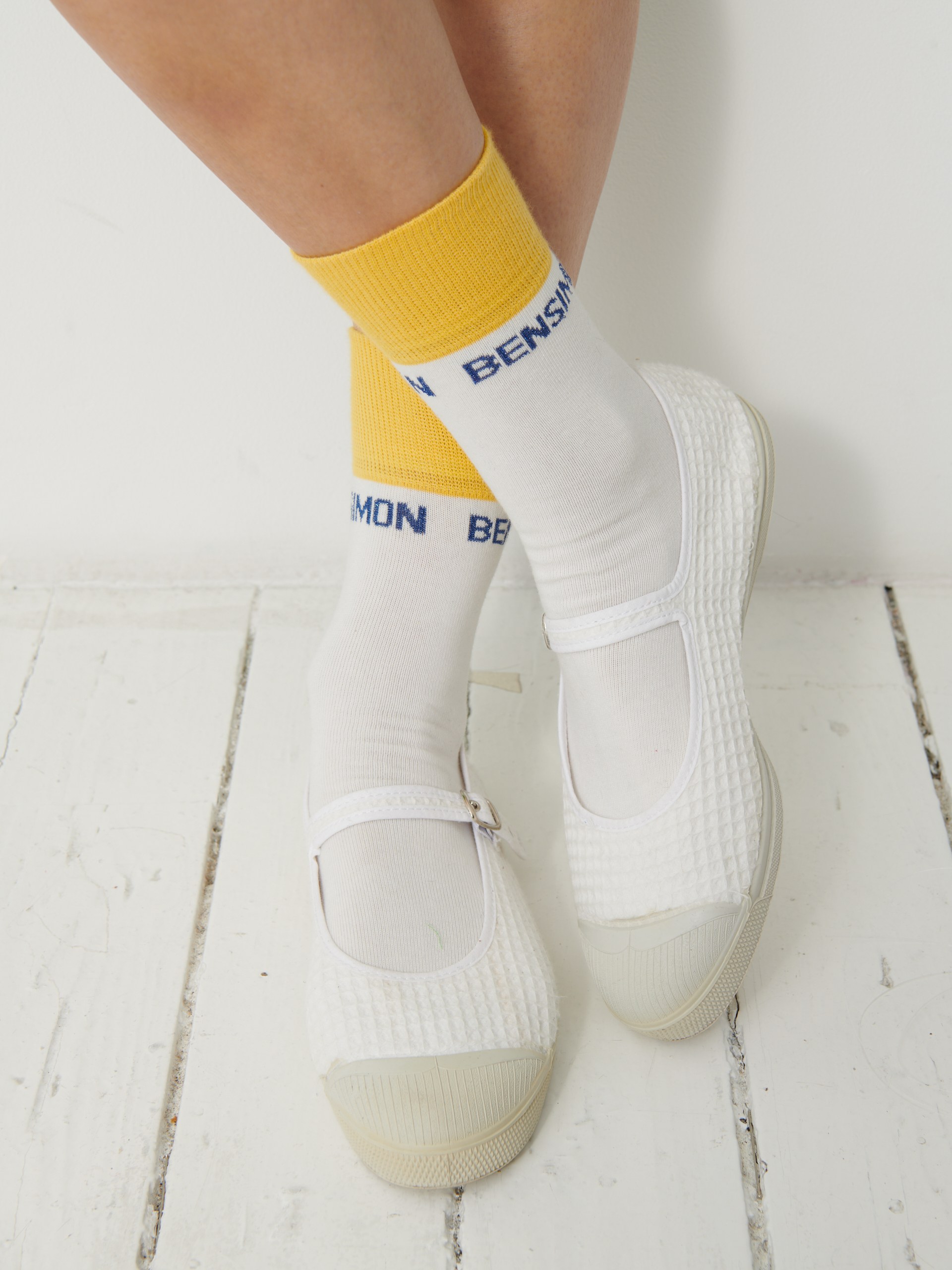WOMEN WAFFLED BABIES TENNIS -  Ecru , Tennis & Shoes Bensimon