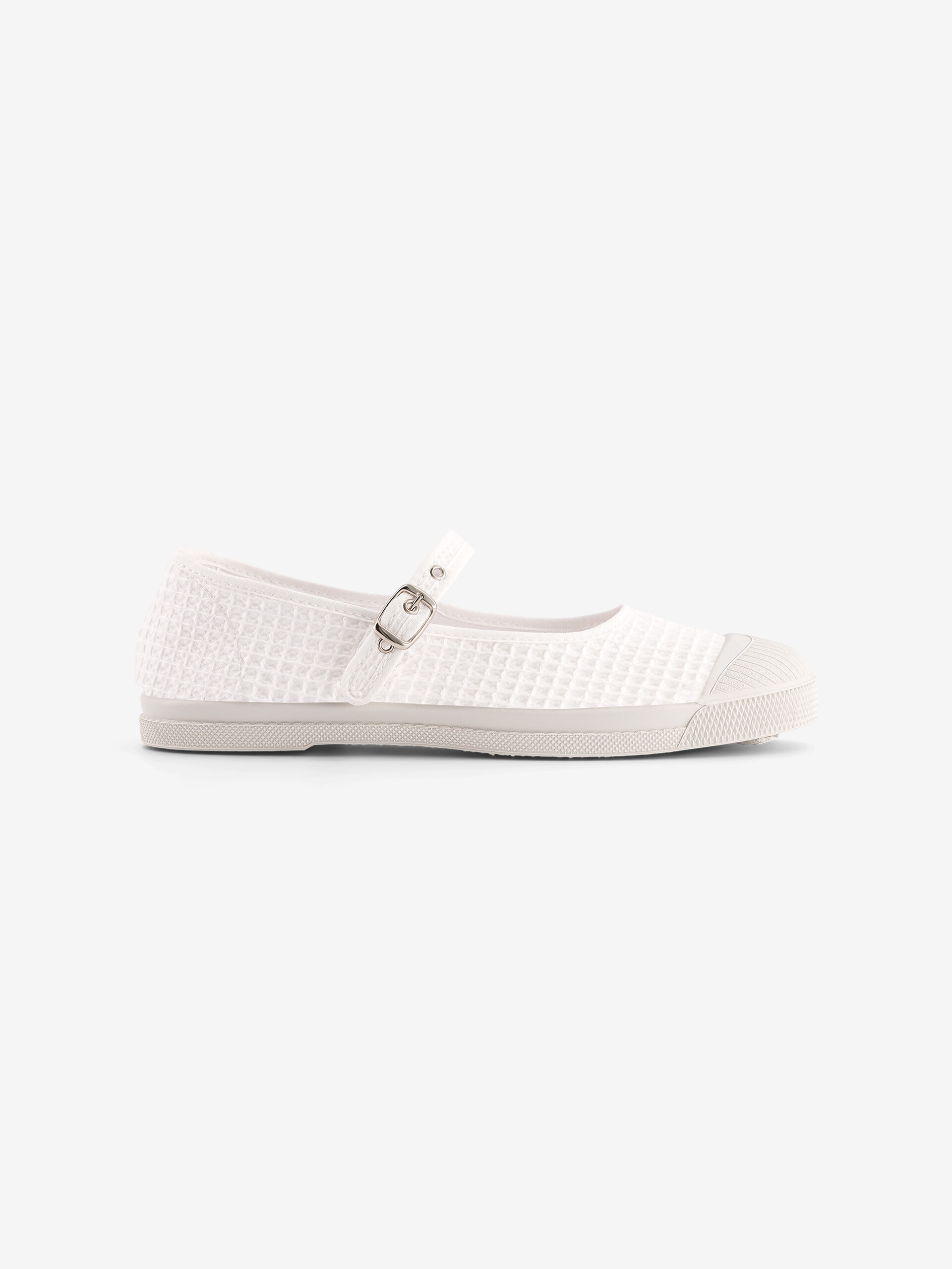 WOMEN WAFFLED BABIES TENNIS -  Ecru , Tennis & Shoes Bensimon