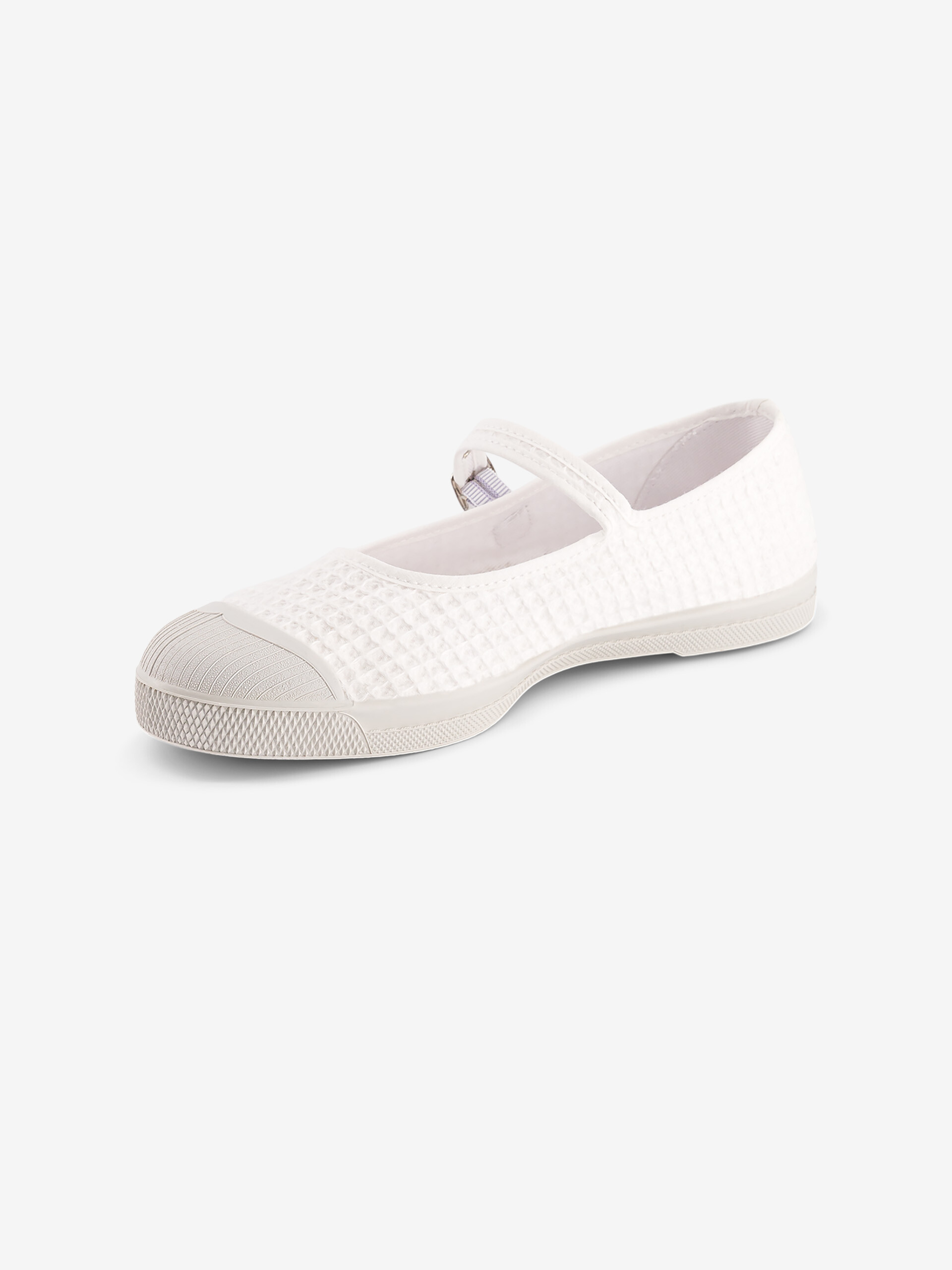 WOMEN WAFFLED BABIES TENNIS - Ecru , Tennis & Shoes Bensimon