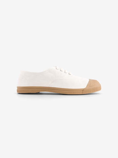 WOMEN COLOURSOLE LACES TENNIS -  White , Tennis & Shoes Bensimon