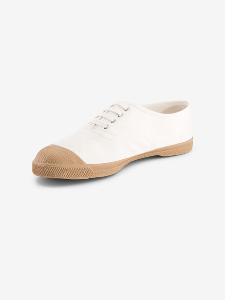 WOMEN COLOURSOLE LACES TENNIS -  White , Tennis & Shoes Bensimon