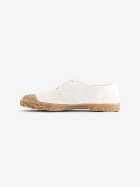 WOMEN COLOURSOLE LACES TENNIS -  White , Tennis & Shoes Bensimon