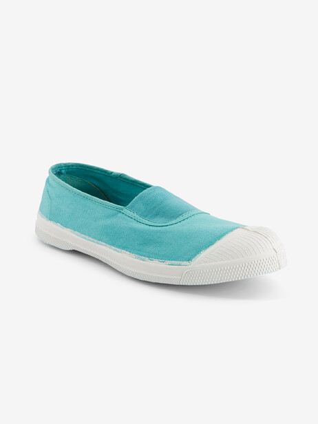 WOMEN ELASTIC TENNIS -  Turquoise , Tennis & Shoes Bensimon