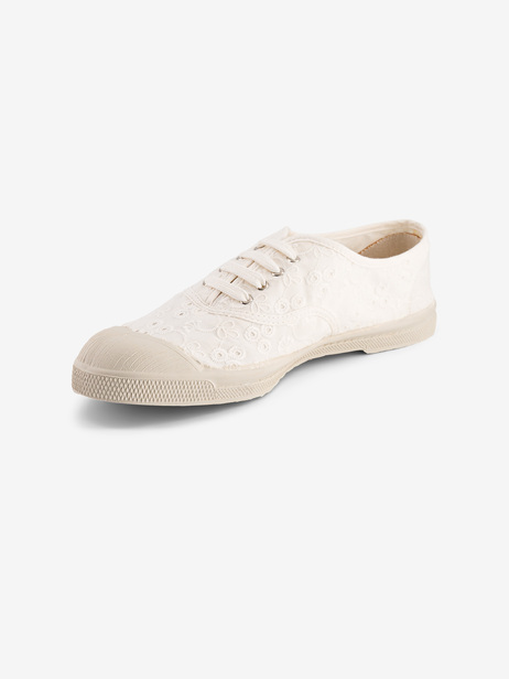 WOMEN BRITISH EMBRODERY LACES TENNIS -  Ecru , Tennis & Shoes Bensimon