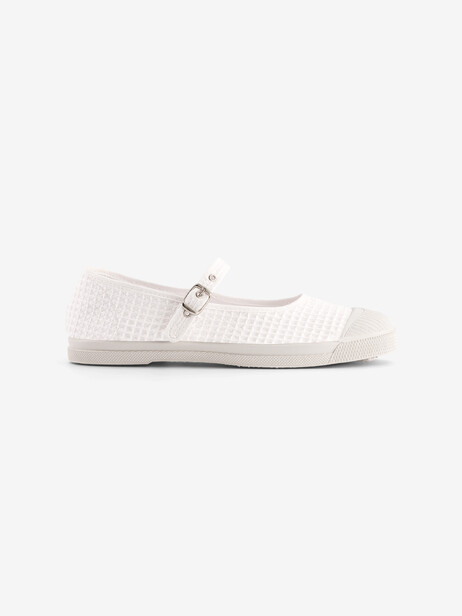 WOMEN WAFFLED BABIES TENNIS -  Ecru , Tennis & Shoes Bensimon