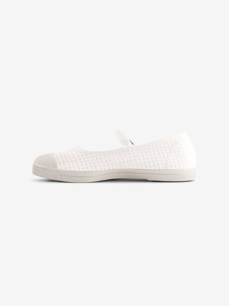 WOMEN WAFFLED BABIES TENNIS -  Ecru , Tennis & Shoes Bensimon