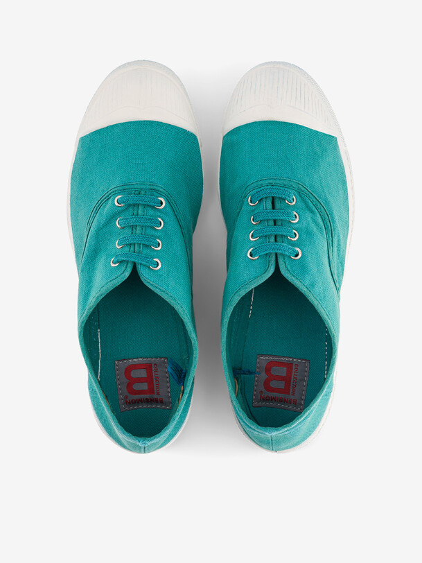 WOMEN LACES TENNIS -  Turquoise , Tennis & Shoes Bensimon