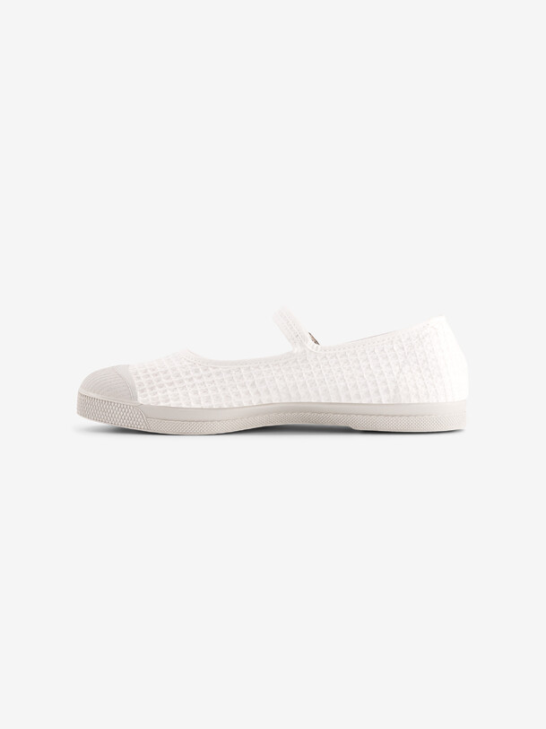 WOMEN WAFFLED BABIES TENNIS -  Ecru , Tennis & Shoes Bensimon