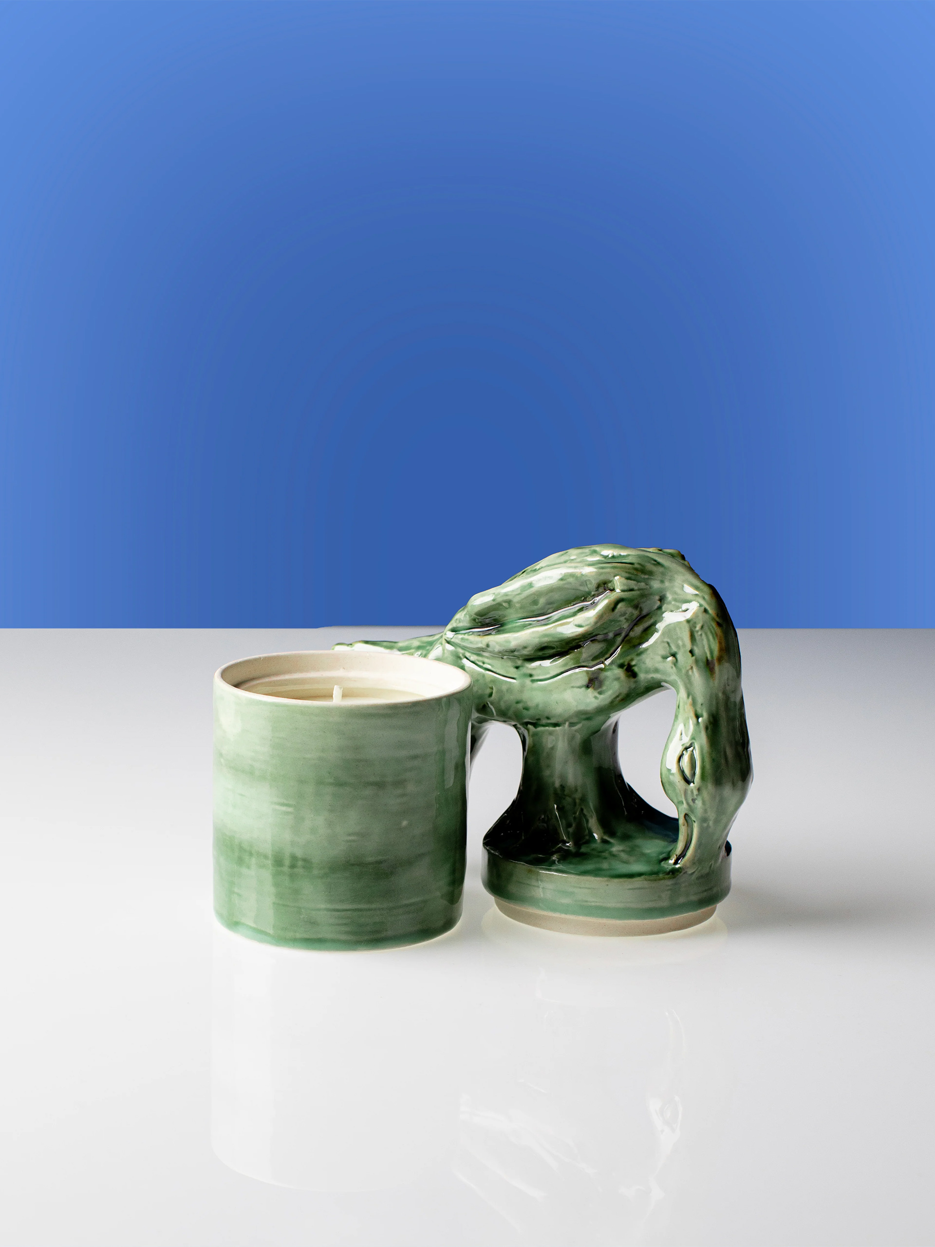 SCENTED CANDLE GREEN SONATA -  Green , Home design Bensimon